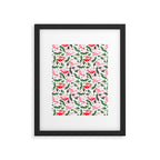 Festive Birds - christmas pattern no2 Framed Art Print Gallery Image 6