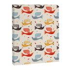 Festive Birds retro pattern Canvas Print Gallery Image 8
