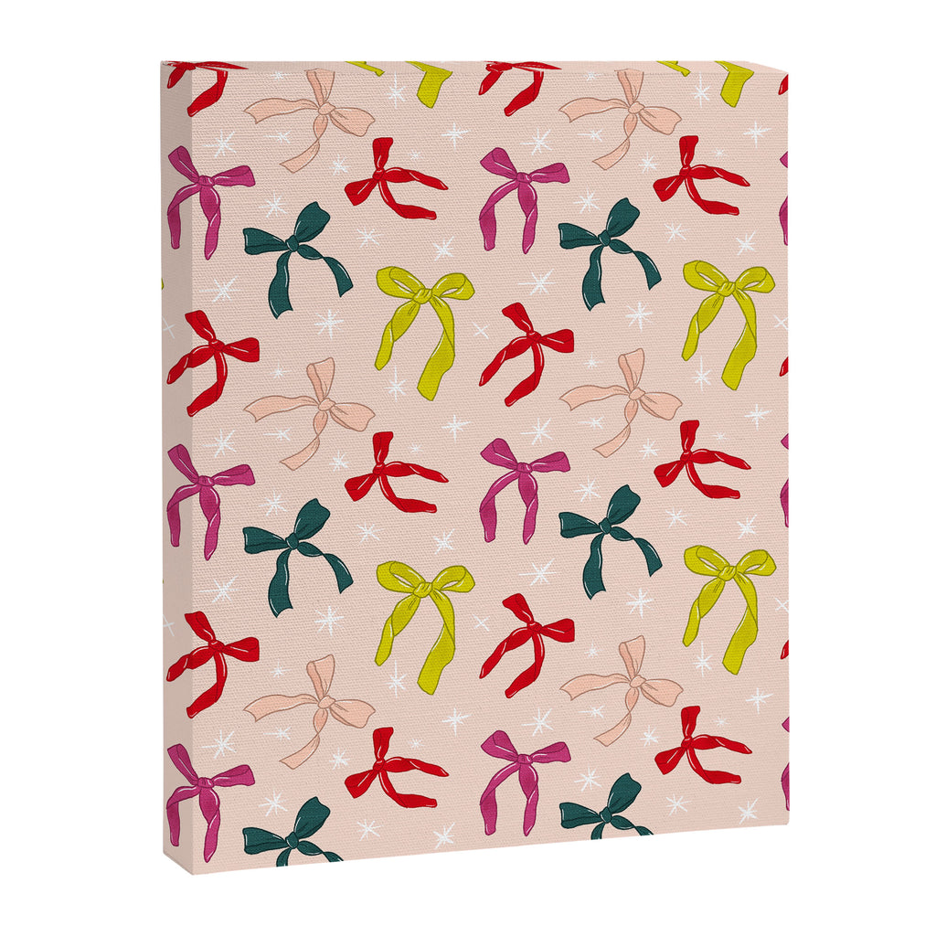 Festive Bows And Ribbons Pattern Canvas Print Gallery Image 6