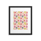 Festive Bows And Ribbons Pattern Framed Art Print Gallery Image 5