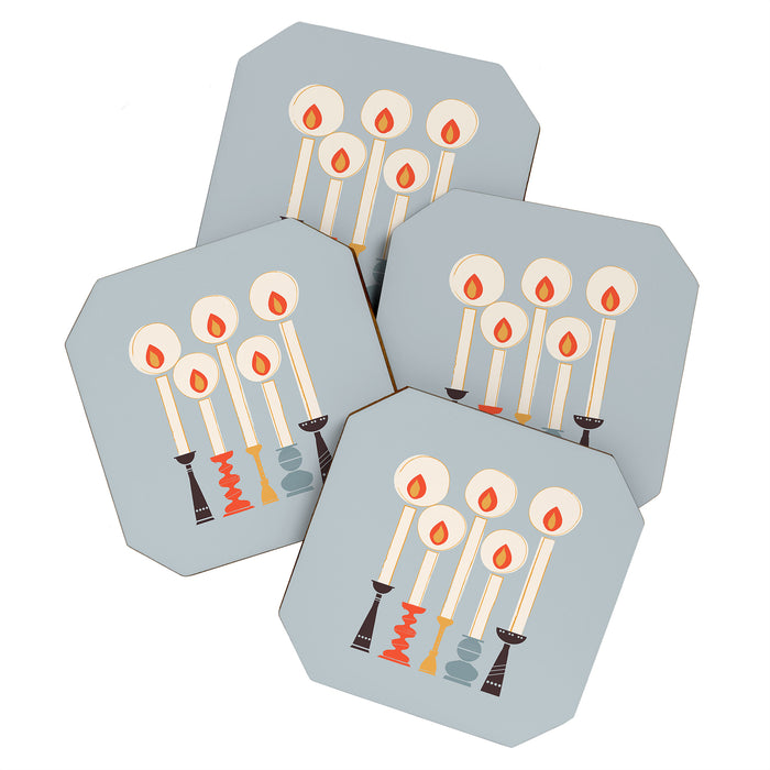 Festive Candles Coaster Gallery Image 1