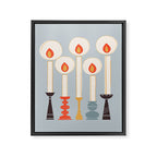 Festive Candles Framed Canvas Print Gallery Image 8