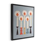Festive Candles Framed Canvas Print Gallery Image 2