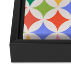Festive Geometry Pattern Framed Canvas Print Gallery Image 3