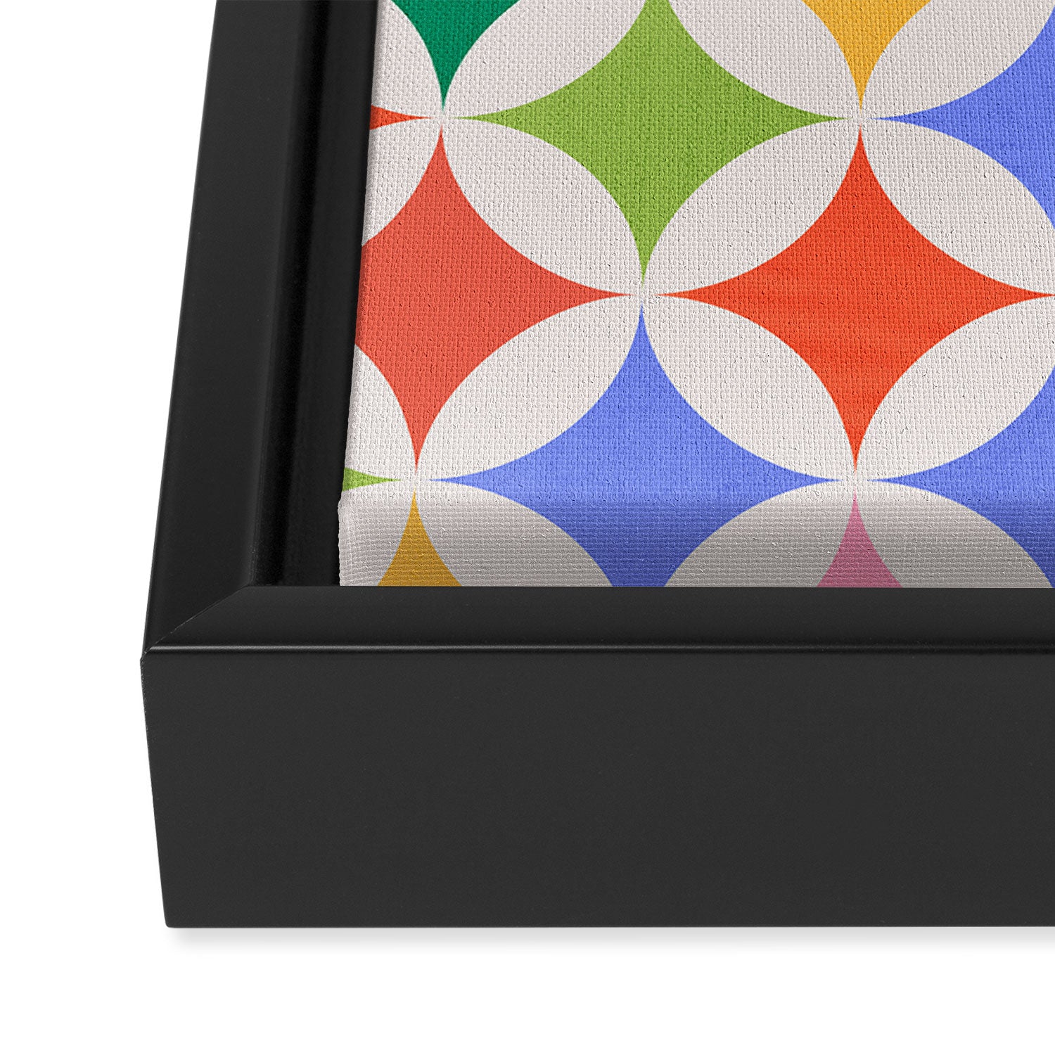 Festive Geometry Pattern Framed Canvas Print Gallery Image 3