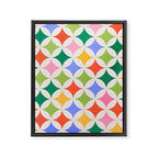 Festive Geometry Pattern Framed Canvas Print Gallery Image 8
