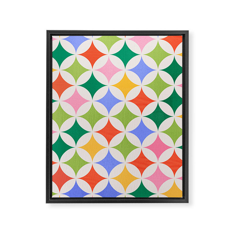 Festive Geometry Pattern Framed Canvas Print Gallery Image 8