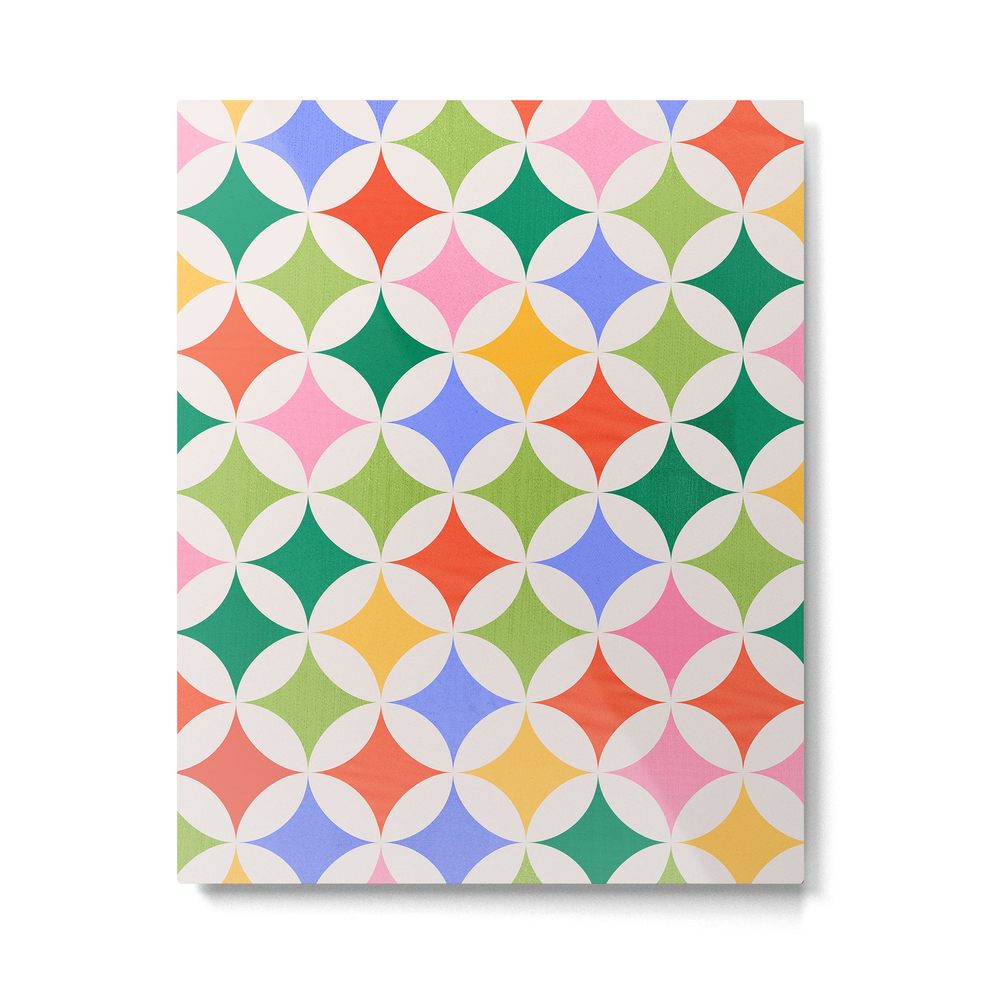 Festive Geometry Pattern Metal Print Gallery Image 6