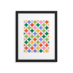 Festive Geometry Pattern Framed Art Print Gallery Image 6