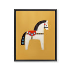 Festive Pony - illustration Framed Canvas Print Gallery Image 8