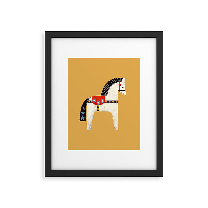 Festive Pony - illustration Framed Art Print Gallery Image 1