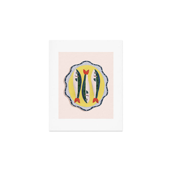 Fish On A Plate Art Print Gallery Image 1