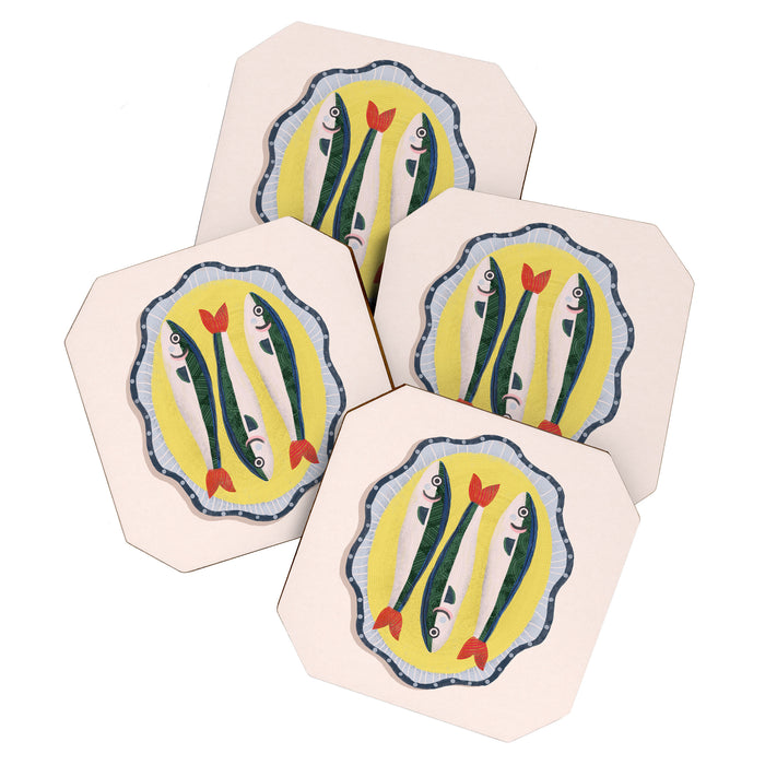 Fish On A Plate Coaster Gallery Image 1