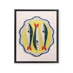 Fish On A Plate Framed Canvas Print Gallery Image 6