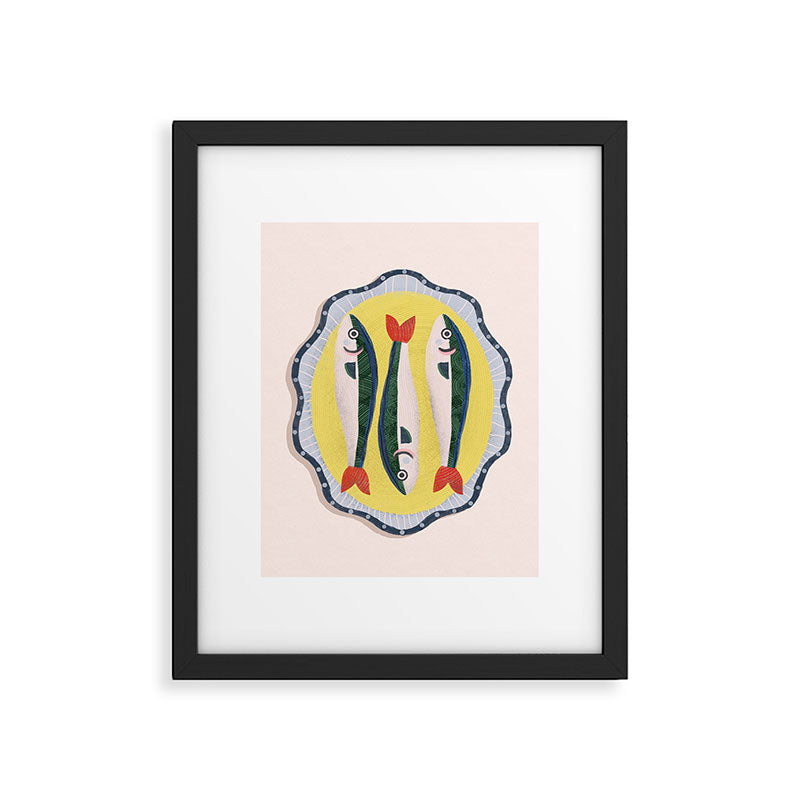 Fish On A Plate Framed Art Print Gallery Image 5