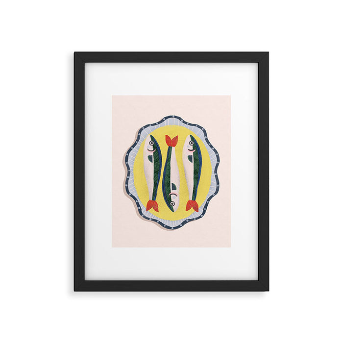 Fish On A Plate Framed Art Print Gallery Image 1