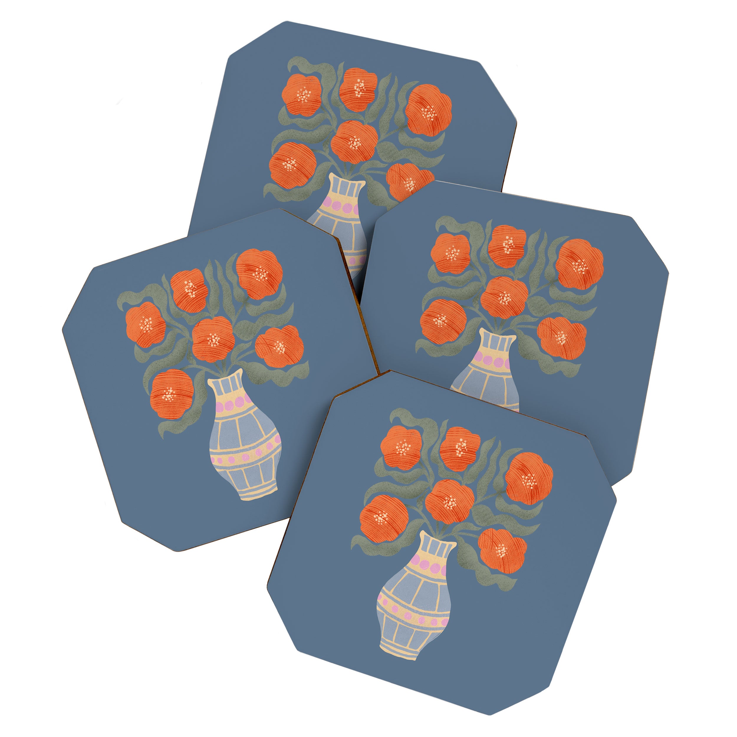 Flowers In A Vase Coaster Gallery Image 1
