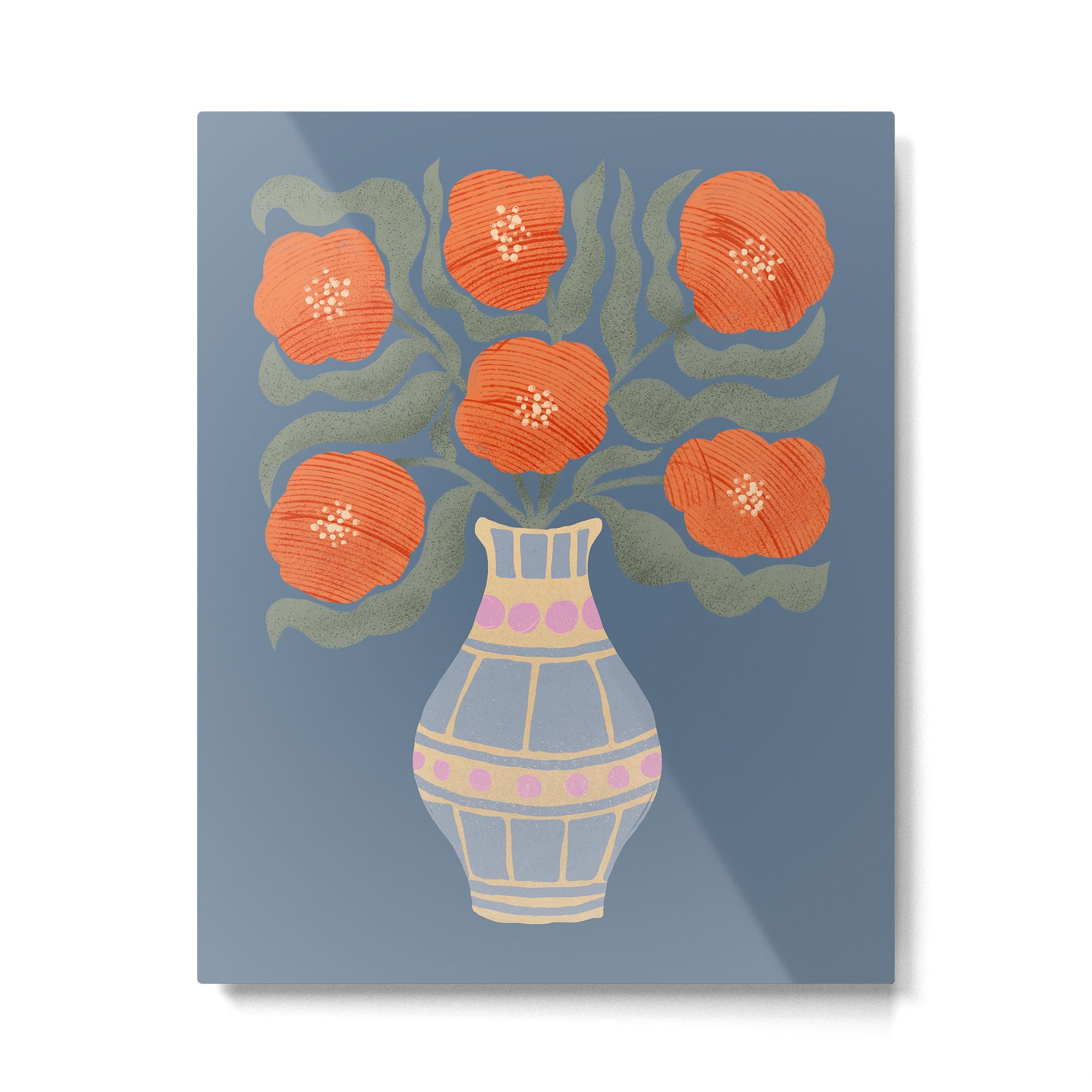 Flowers In A Vase Metal Print Gallery Image 6