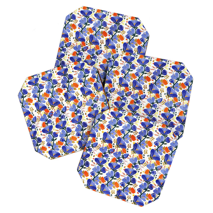 folk spring flowers no2 Coaster Gallery Image 1