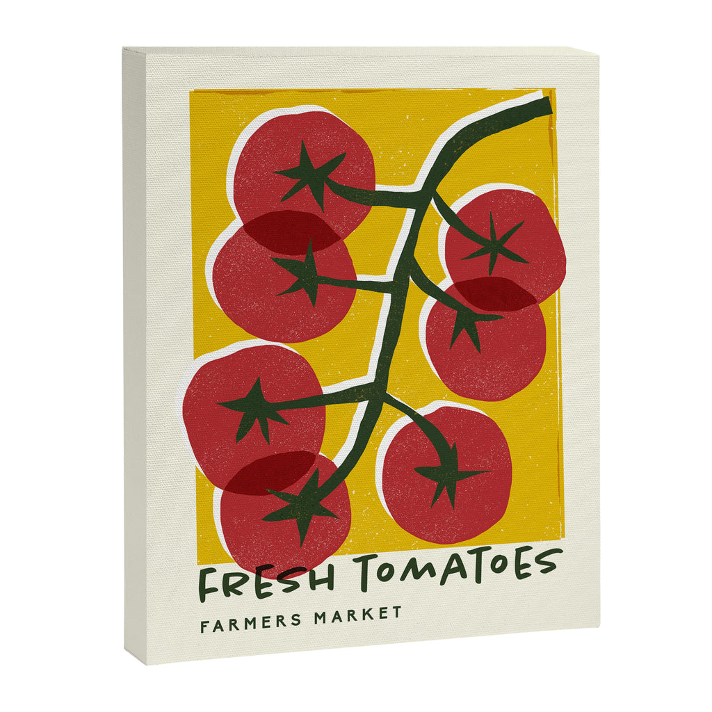 Fresh Tomatoes, Farmers Market Canvas Print Gallery Image 8
