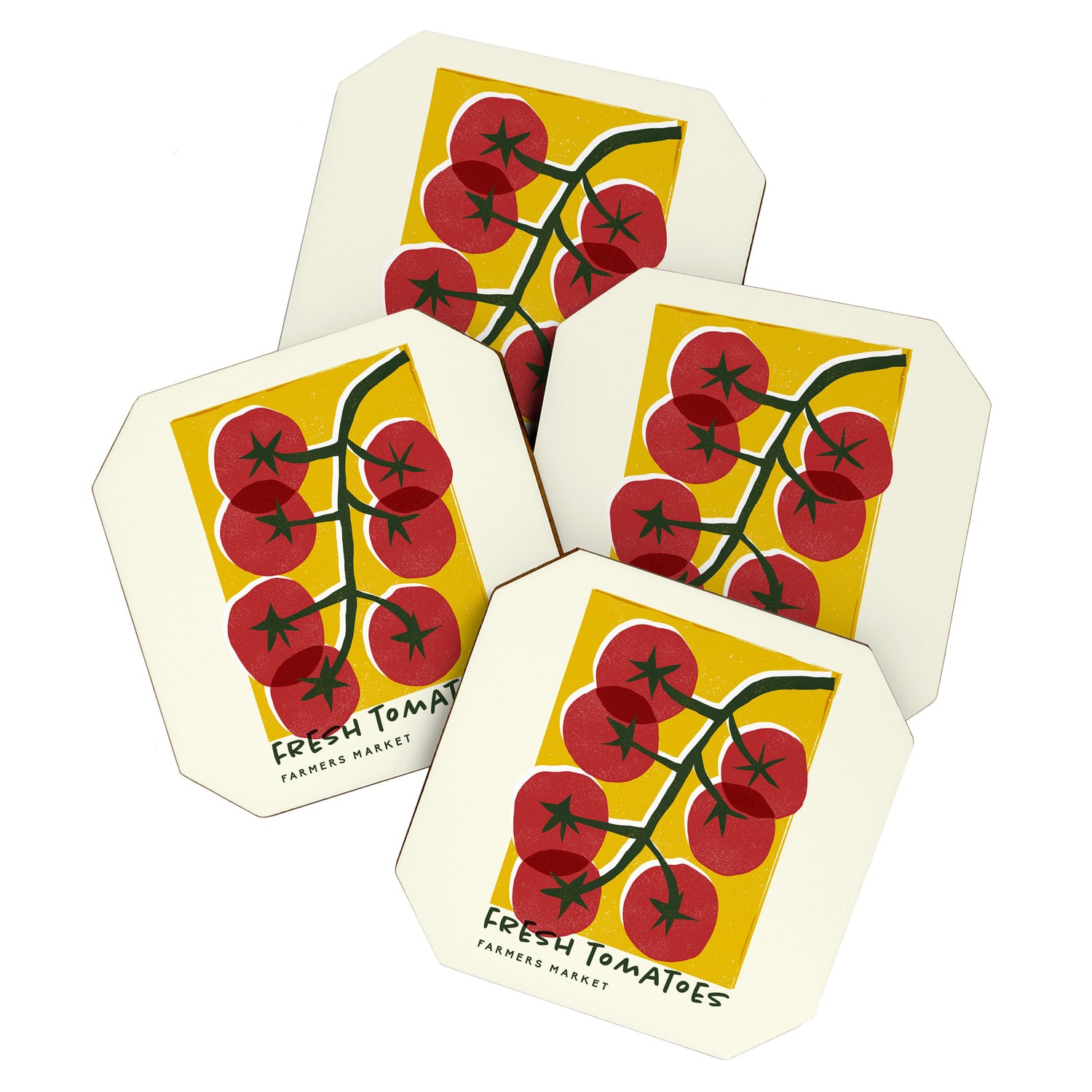 Fresh Tomatoes, Farmers Market Coaster Gallery Image 1