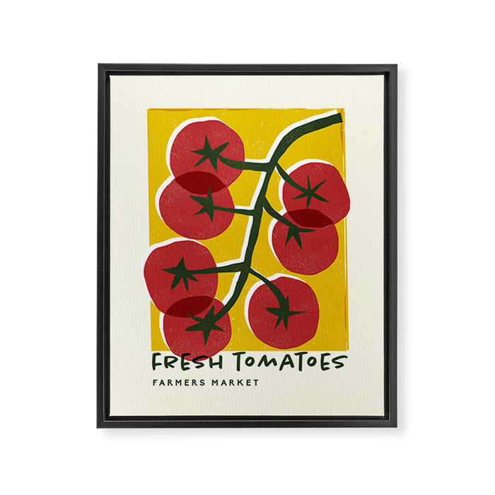 Fresh Tomatoes, Farmers Market Framed Canvas Print Gallery Image 1