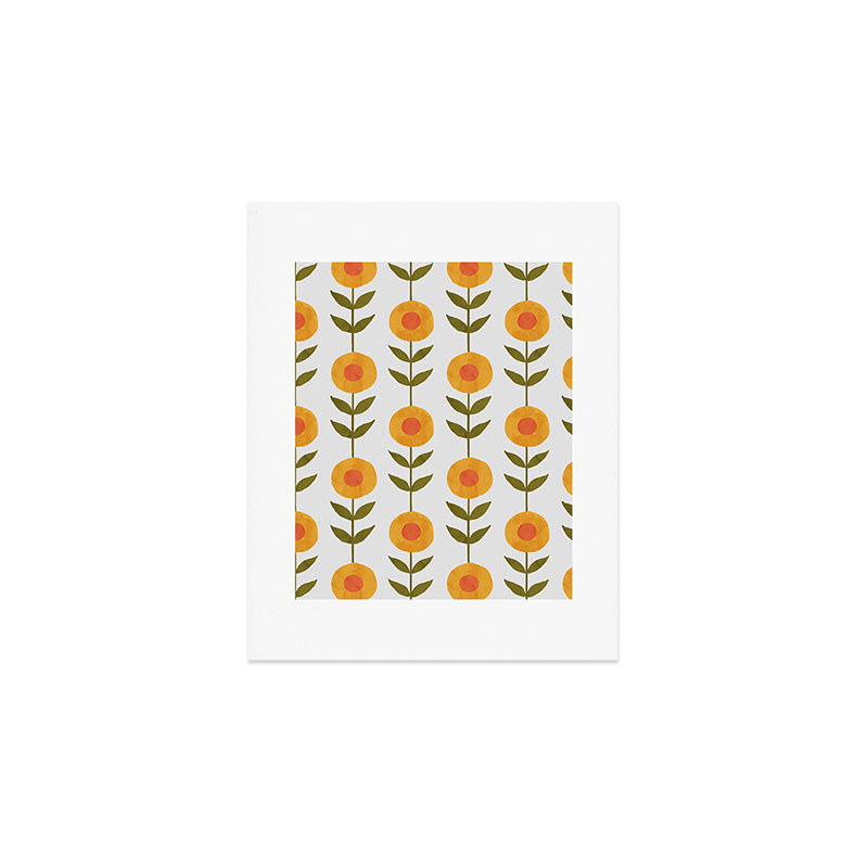 Fresh Yellow Spring Flowers Art Print Gallery Image 1