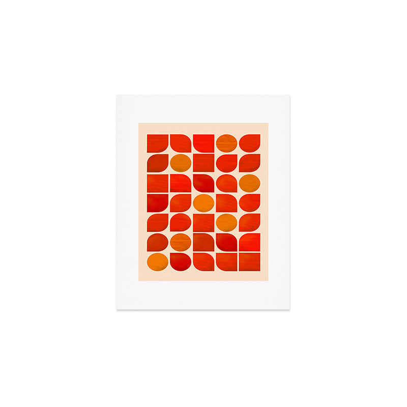 Fun Geometry - Mid-century abstract Art Print Gallery Image 1