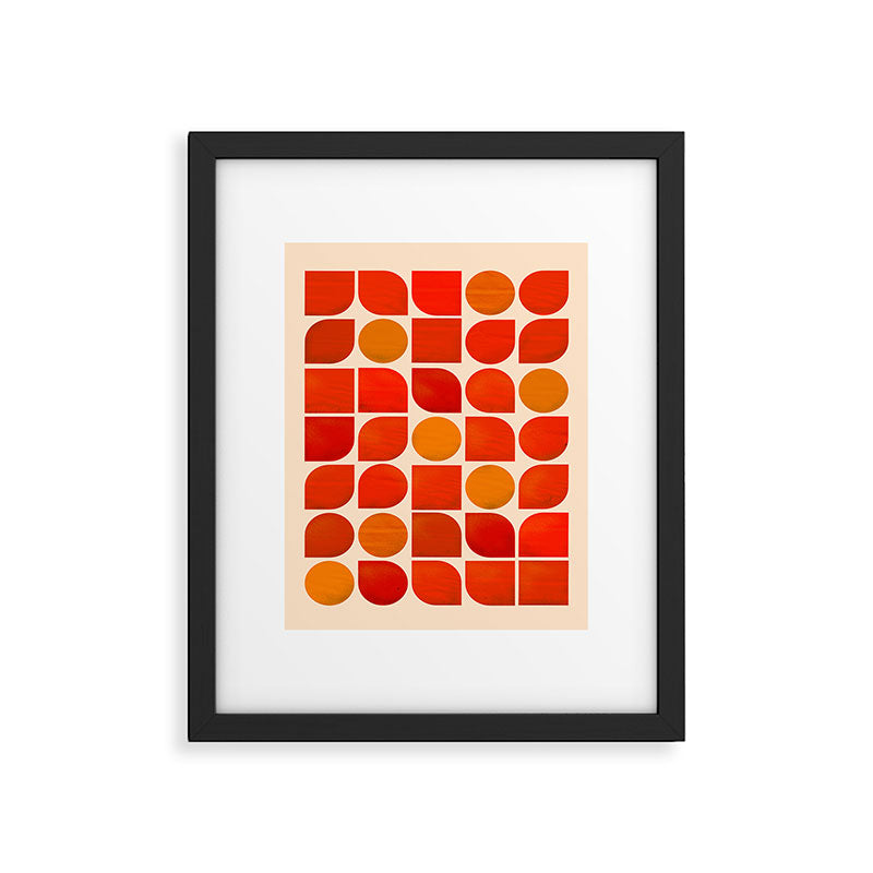 Fun Geometry - Mid-century abstract Framed Art Print Gallery Image 4