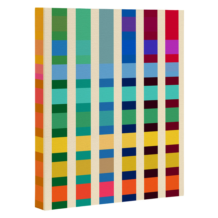 Futuristic Cyber Rainbow Crossing Canvas Print Gallery Image 1