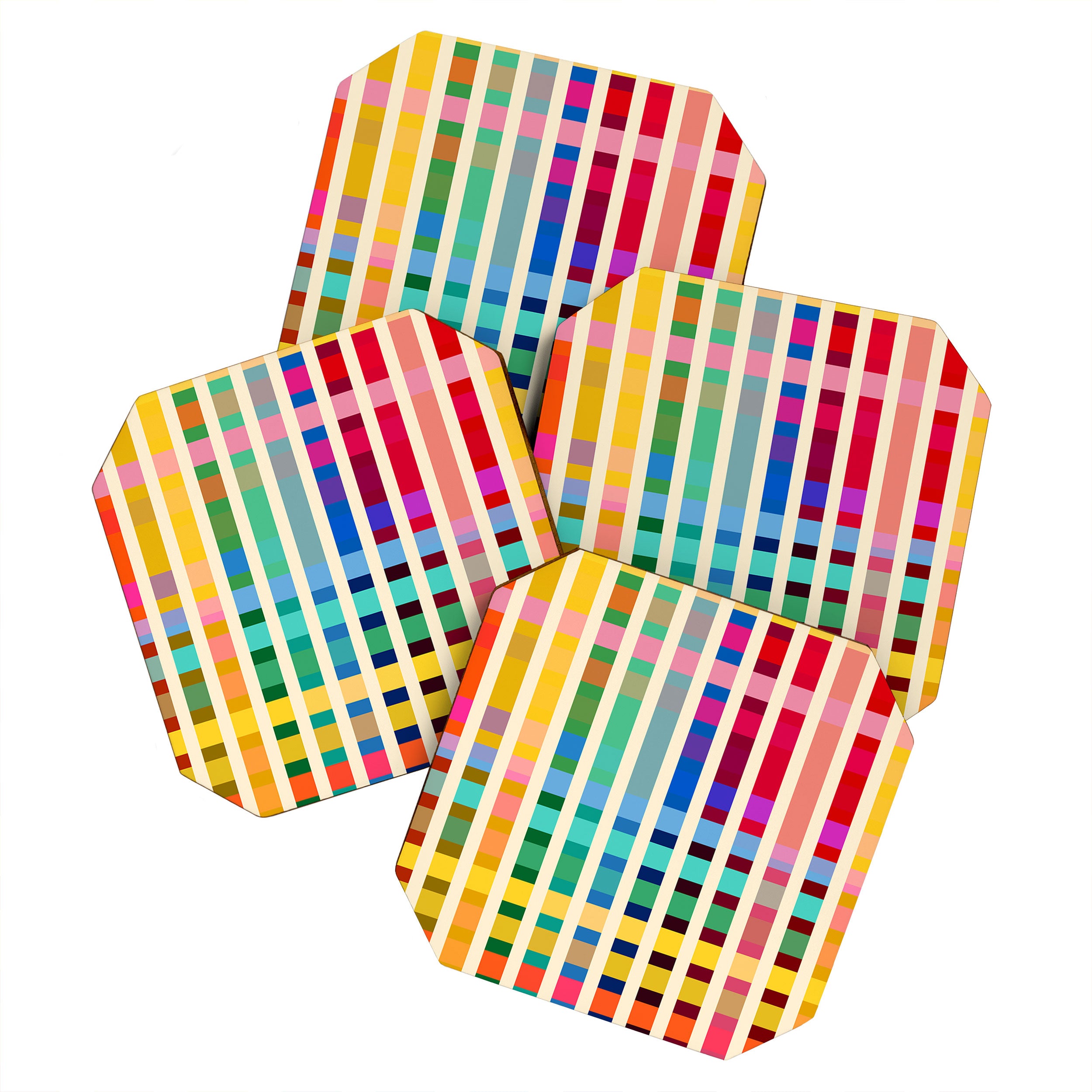Futuristic Cyber Rainbow Crossing Coaster Gallery Image 1