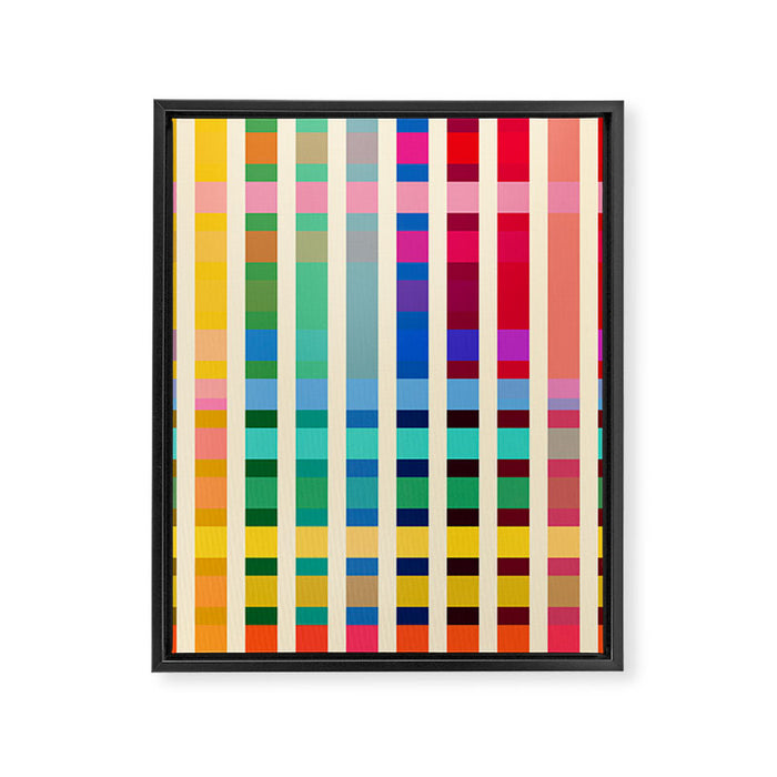 Futuristic Cyber Rainbow Crossing Framed Canvas Print Gallery Image 1