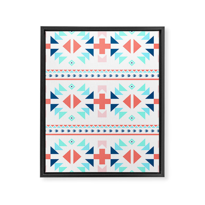geometry navajo pattern Framed Canvas Print Gallery Image 1