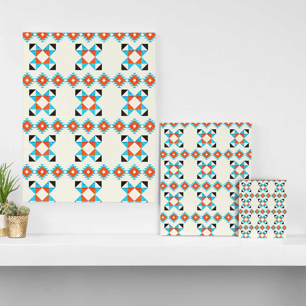 geometry navajo pattern no2 Canvas Print Gallery Image 3
