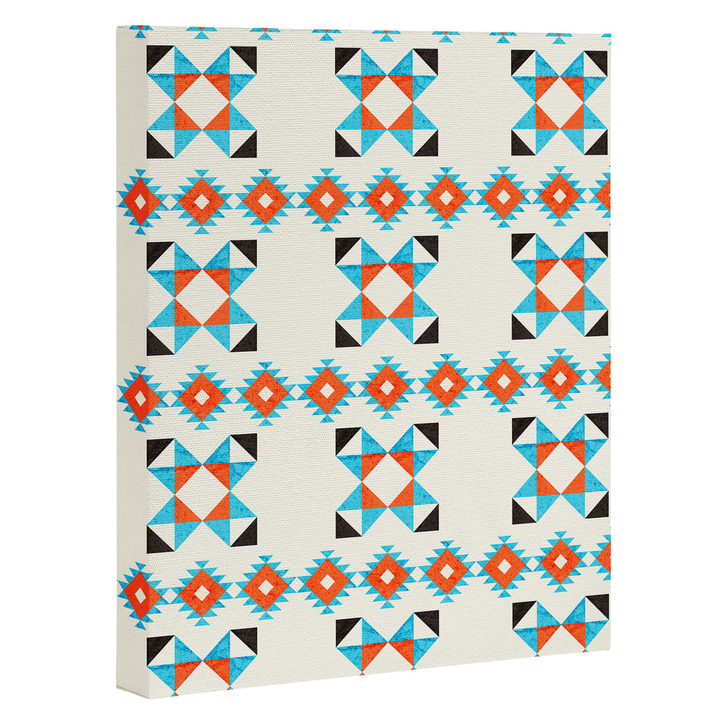 geometry navajo pattern no2 Canvas Print Gallery Image 3