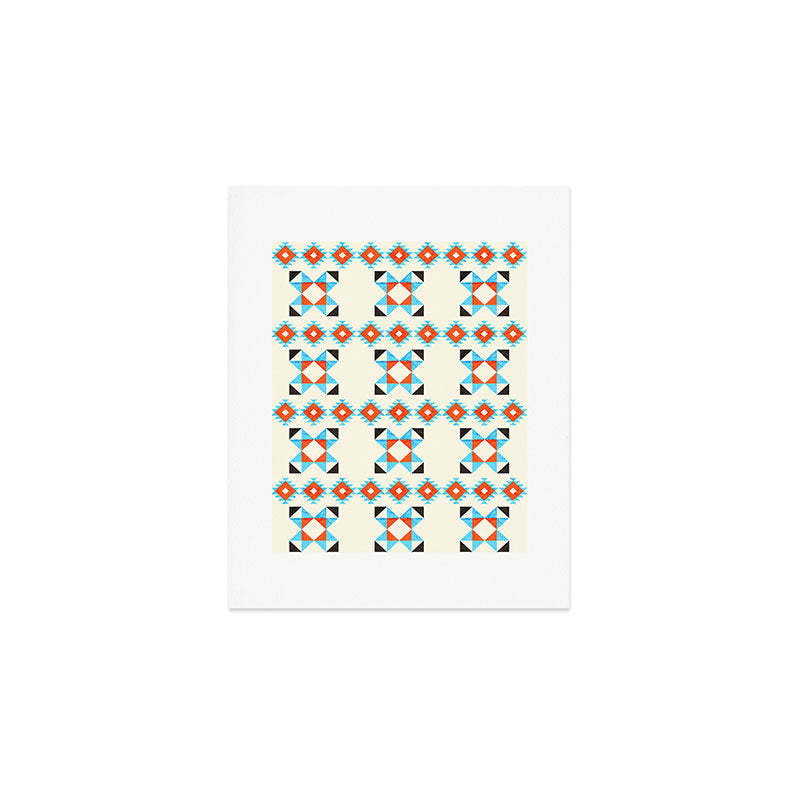 geometry navajo pattern no2 Art Print Gallery Image 1
