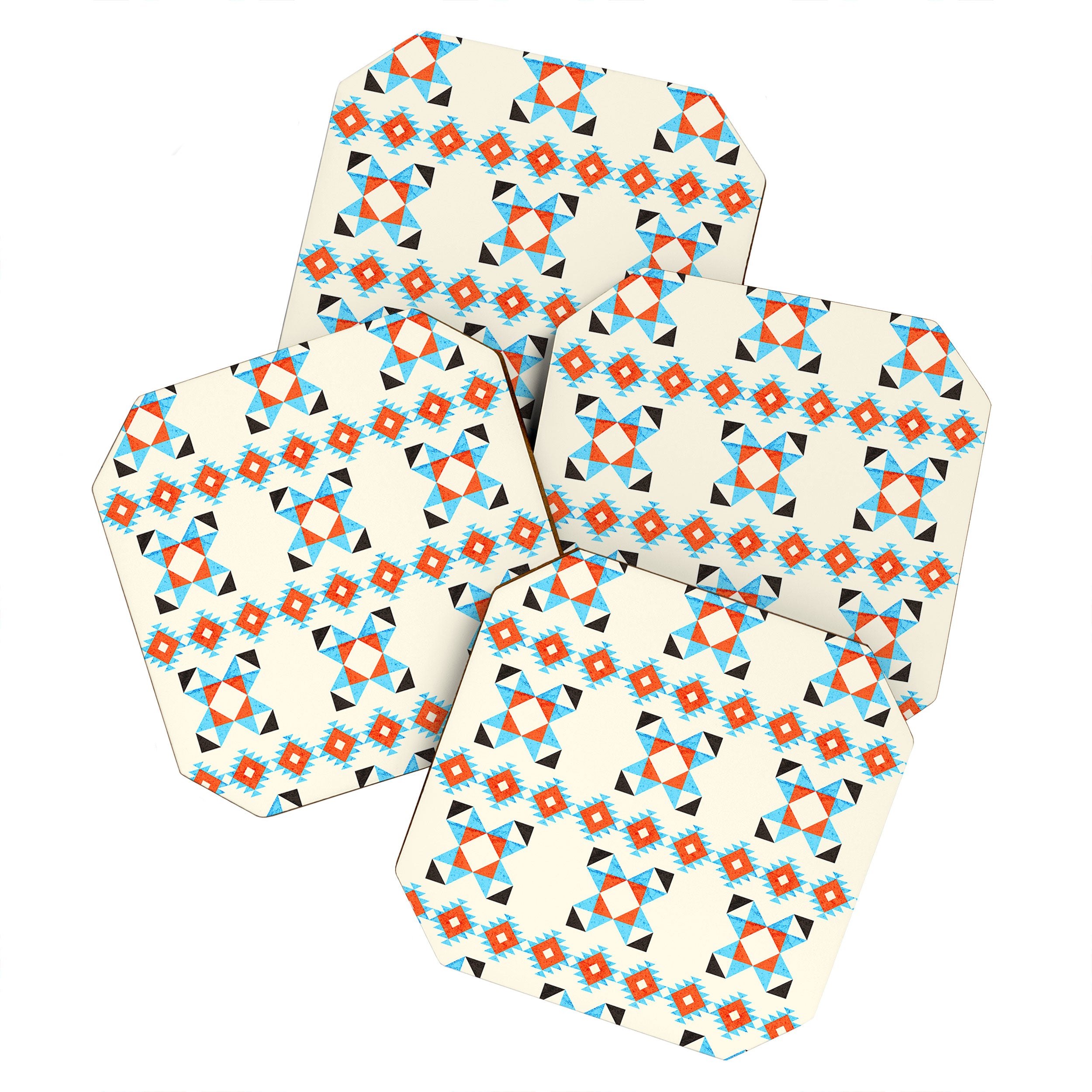 geometry navajo pattern no2 Coaster Gallery Image 1