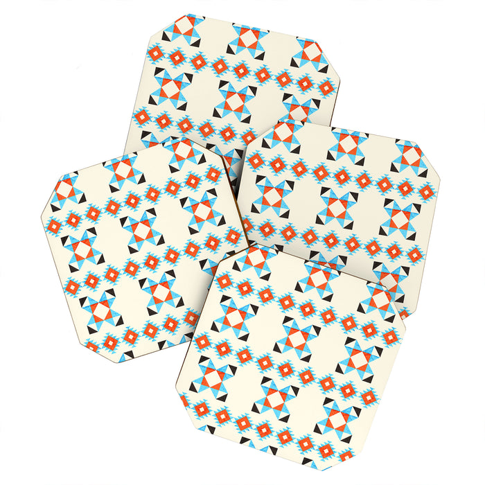 geometry navajo pattern no2 Coaster Gallery Image 1