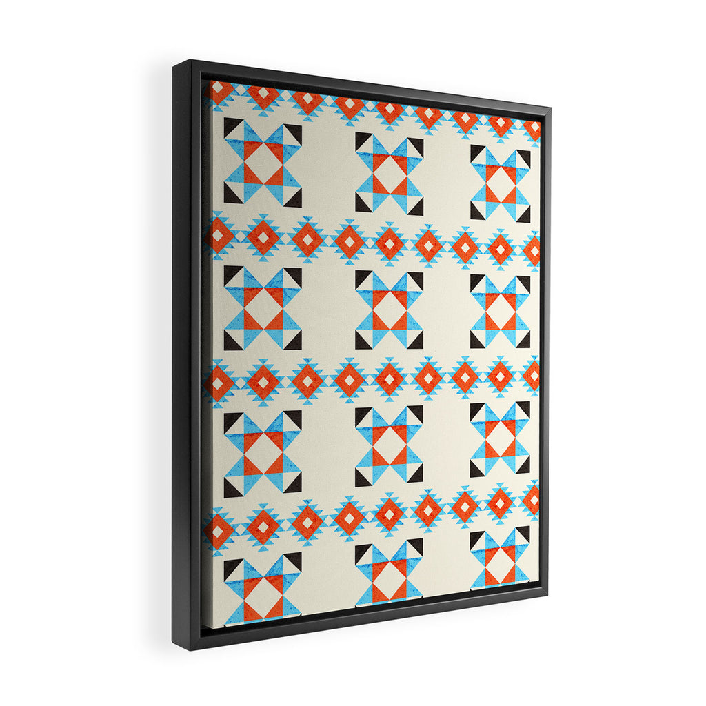 geometry navajo pattern no2 Framed Canvas Print Gallery Image 2