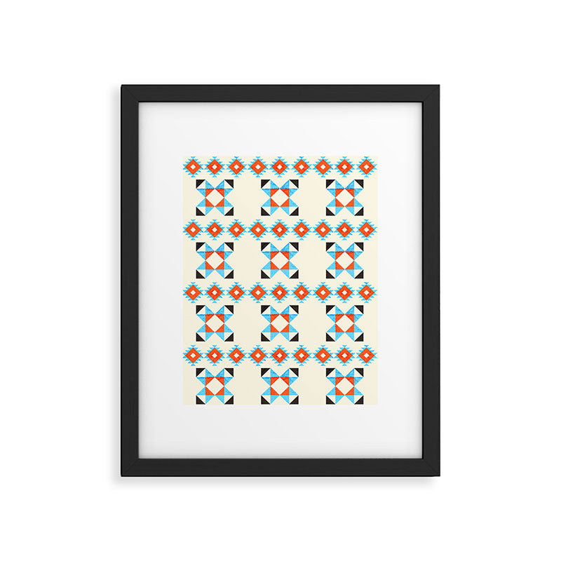 geometry navajo pattern no2 Framed Art Print Gallery Image 6