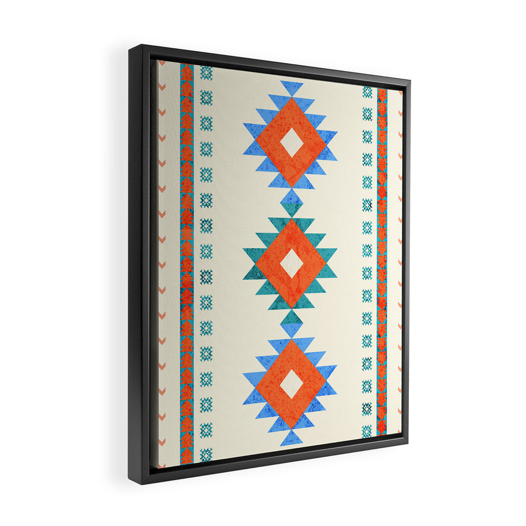 geometry navajo pattern no3 Framed Canvas Print Gallery Image 2