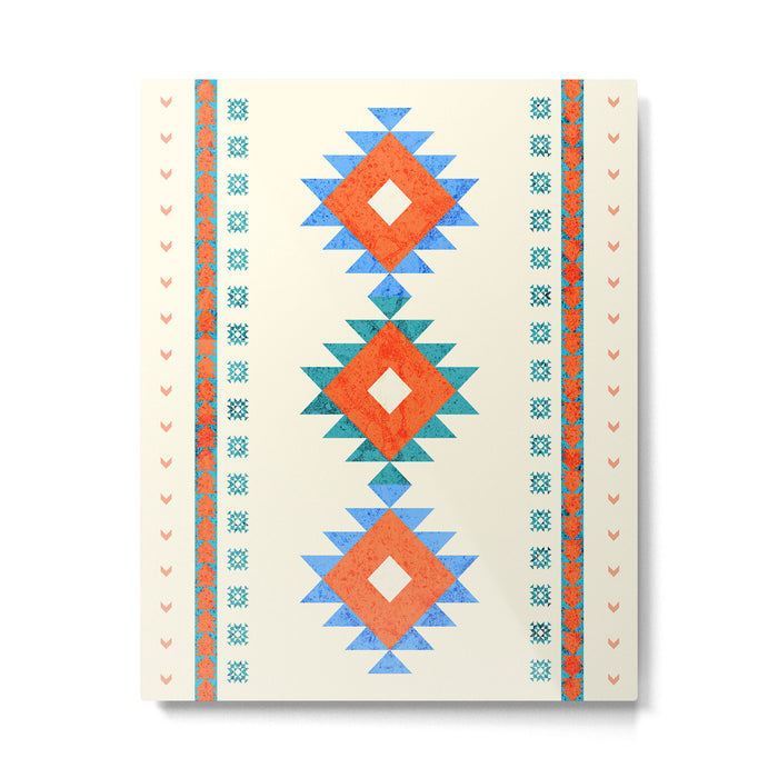 geometry navajo pattern no3 Metal Print Gallery Image 1
