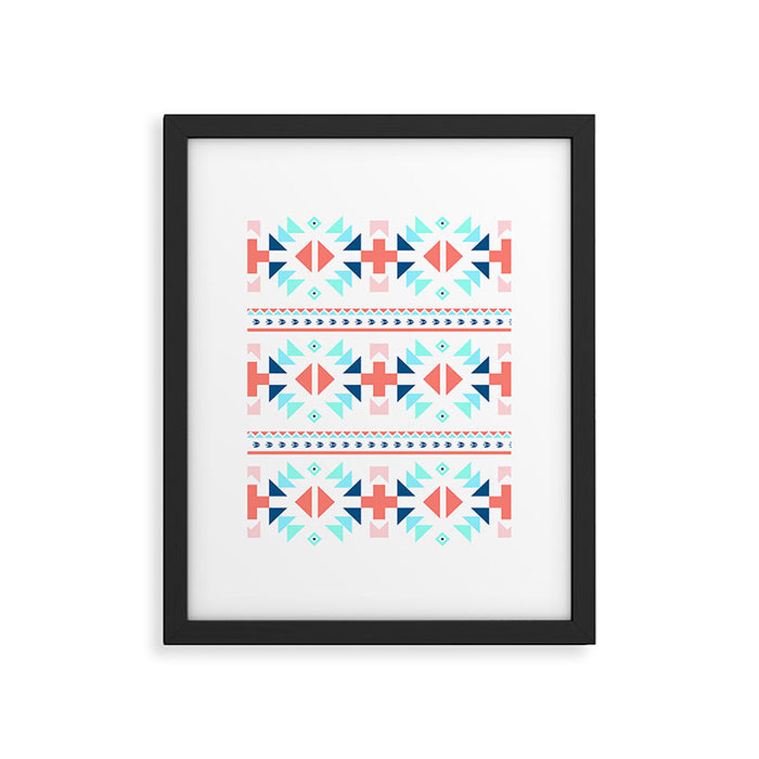 geometry navajo pattern Framed Art Print Gallery Image 1