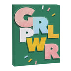 GIRL POWER - green Canvas Print Gallery Image 8