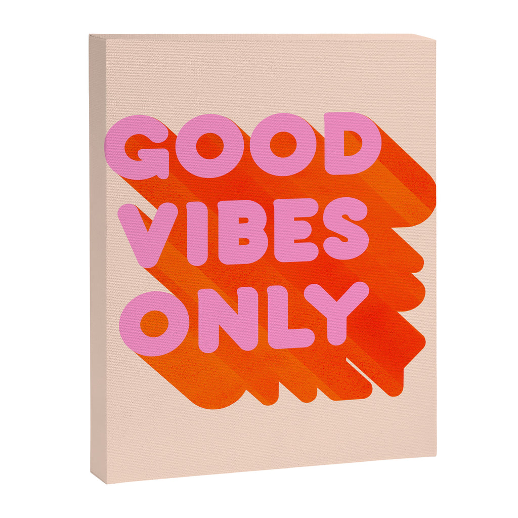 Good Vibes Only - Neon Colors Canvas Print Gallery Image 8