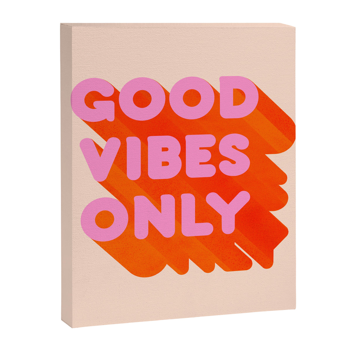 Good Vibes Only - Neon Colors Canvas Print Gallery Image 8