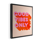 Good Vibes Only - Neon Colors Framed Canvas Print Gallery Image 2
