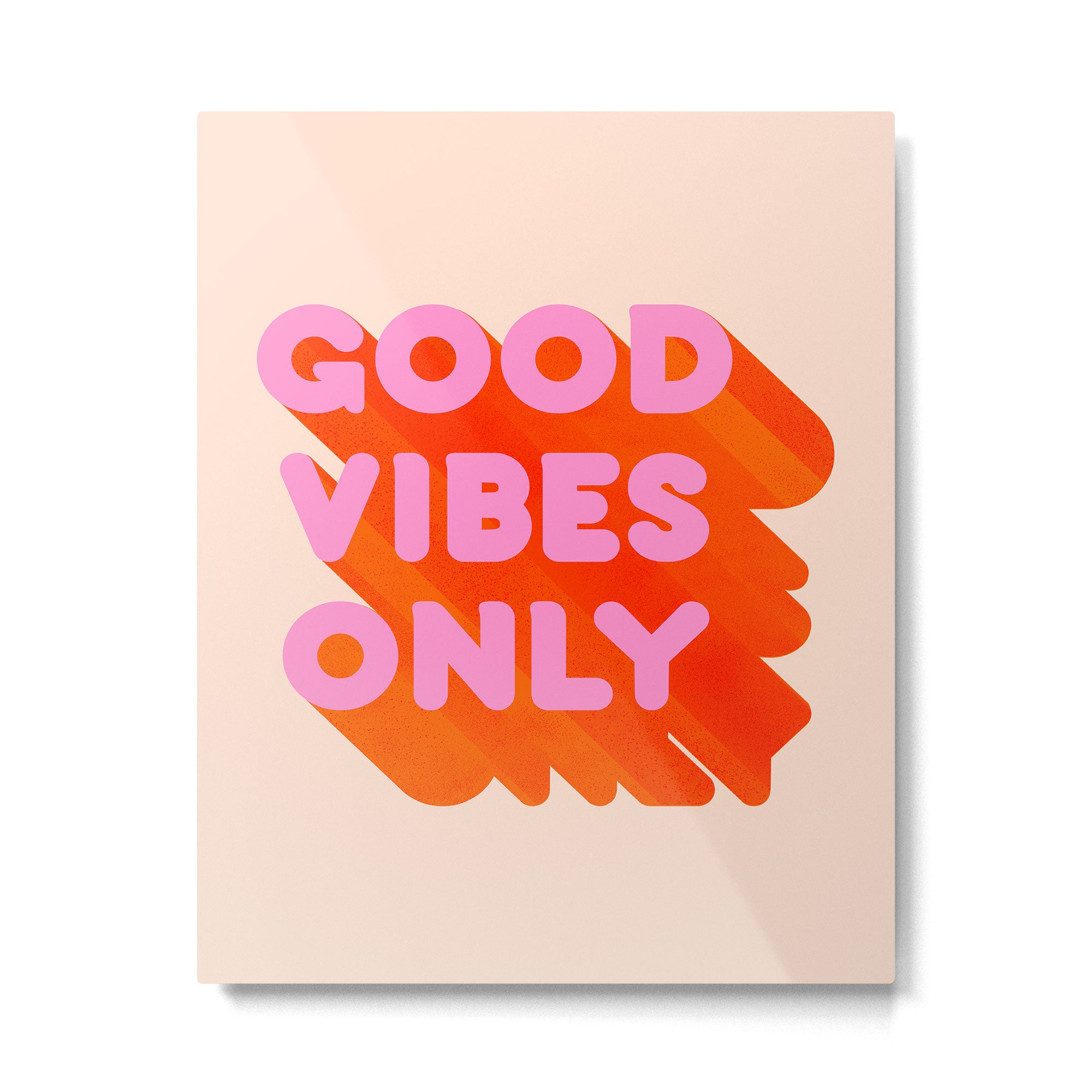 Good Vibes Only - Neon Colors Metal Print Gallery Image 6