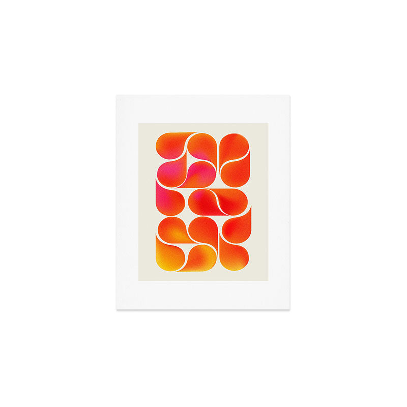 Gradient Playful Shapes  Art Print Gallery Image 1