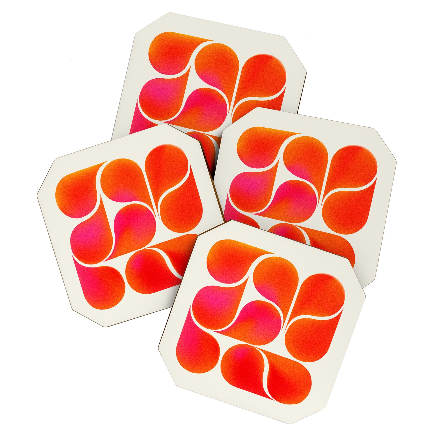 Gradient Playful Shapes  Coaster Gallery Image 1